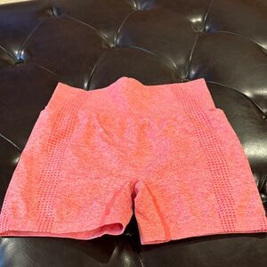 Vibrant Coral Athletic Shorts for Women